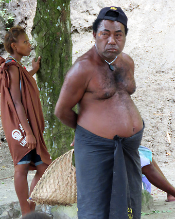 A Villager outside Kokopo Beach